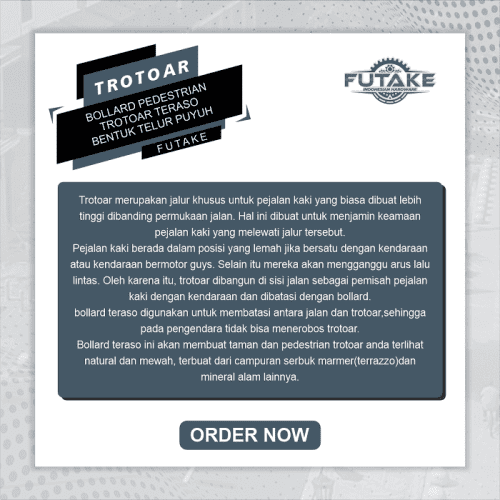 Bollard-Pedestrian-Trotoar-Teraso-Bentuk-Telur-Puyuh-MP-WT-2-500x500