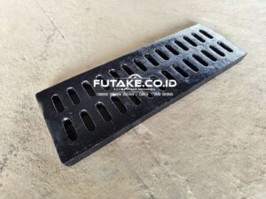gutter grill tutup selokan air bahan besi cor