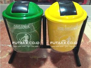 Tempat Sampah Fiber 3 in 1