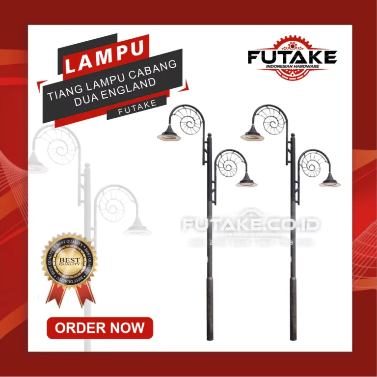tiang lampu cabang dua england