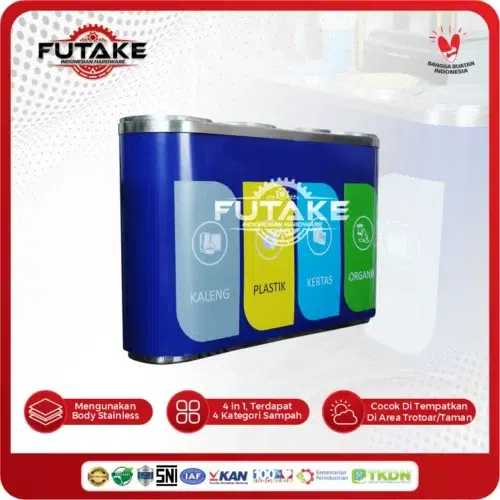 tampilan-serong-Tempat-Sampah-Stainless-4-in-1-500x500