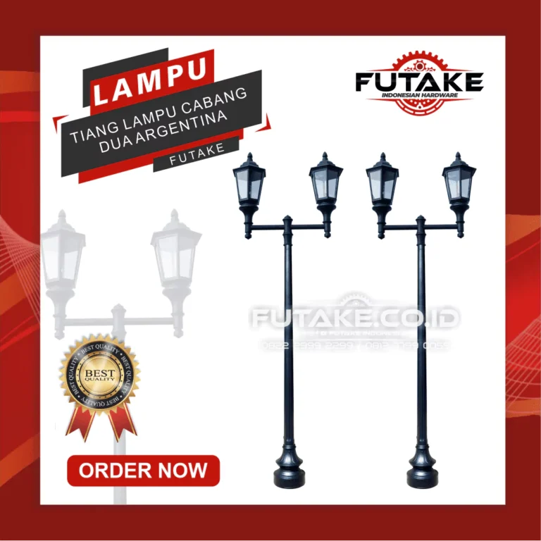tiang lampu cabang dua argentina