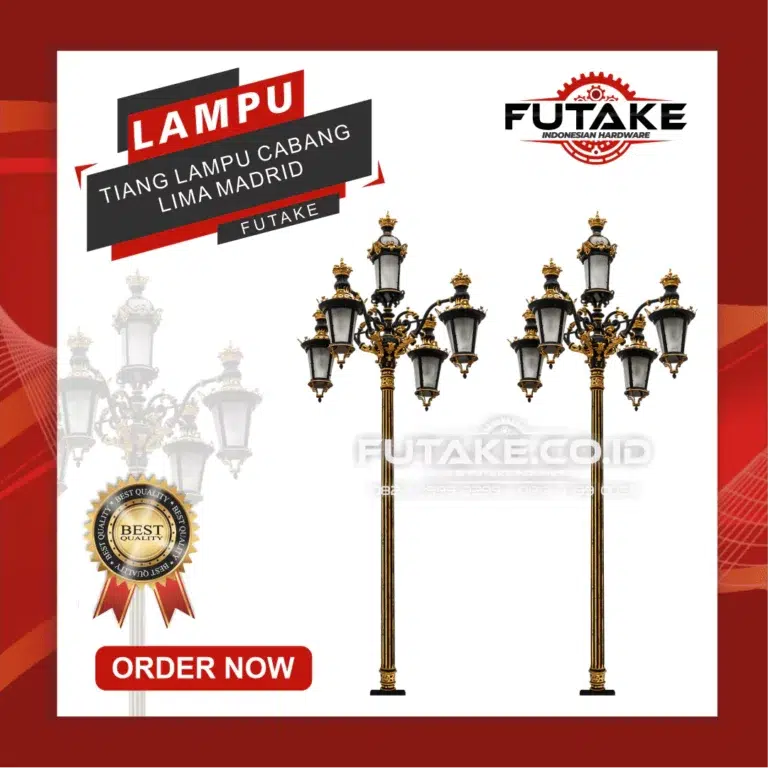 tiang lampu cabang lima madrid