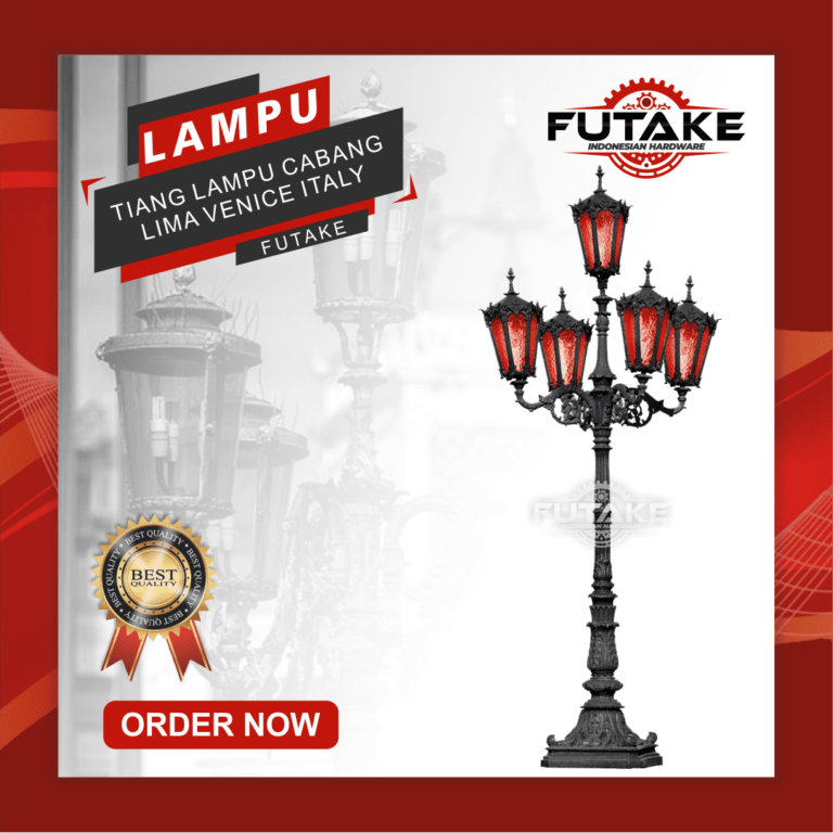 tiang lampu cabang lima venice italy