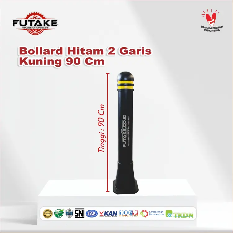 tinggi-Bollard-Trotoar-Hitam-2-Garis-Kuning-90-cm