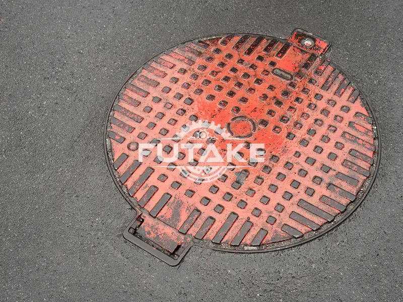 Manhole Cover Bular Terpasang di Jalan Raya