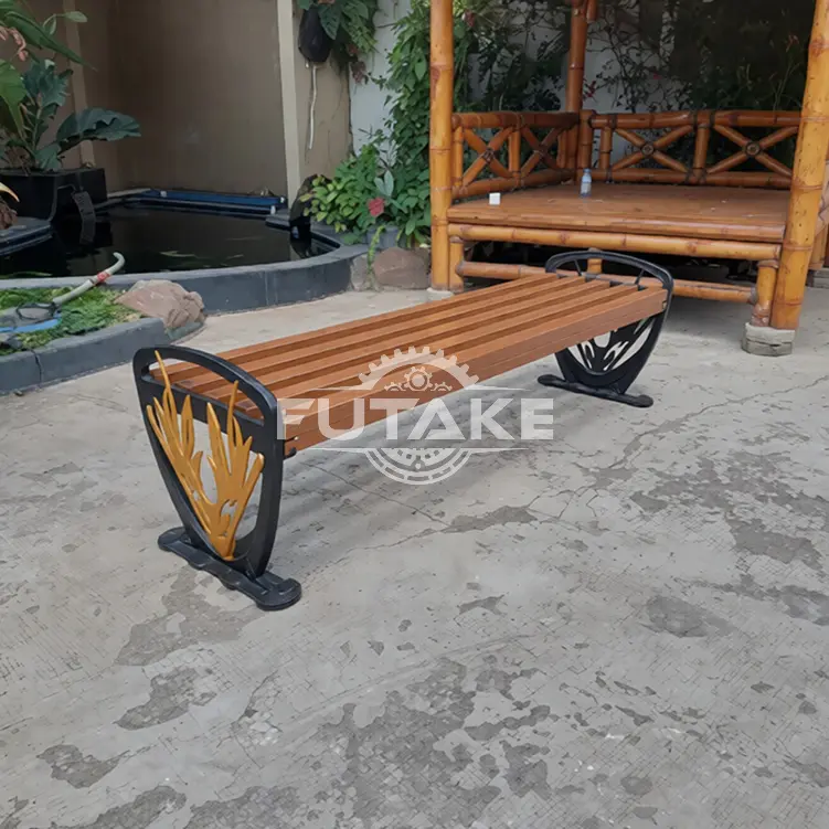 bangku taman motif tanduk rusa