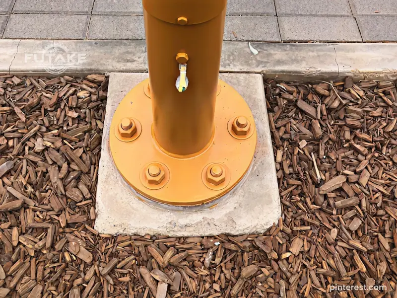 base plate untuk tiang lampu jalan