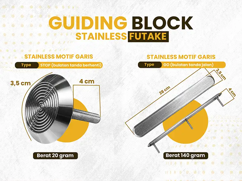 Spesifikasi guiding block stainless steel 