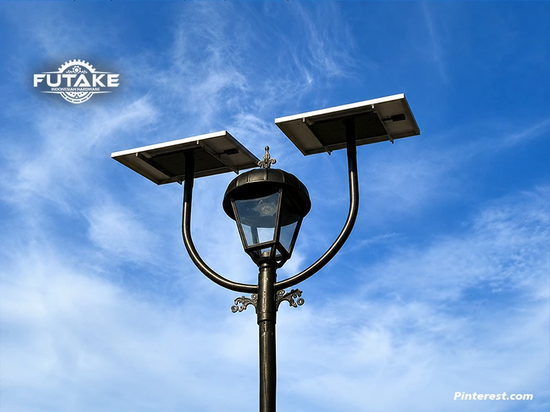 tiang pju solar cell dekoratif