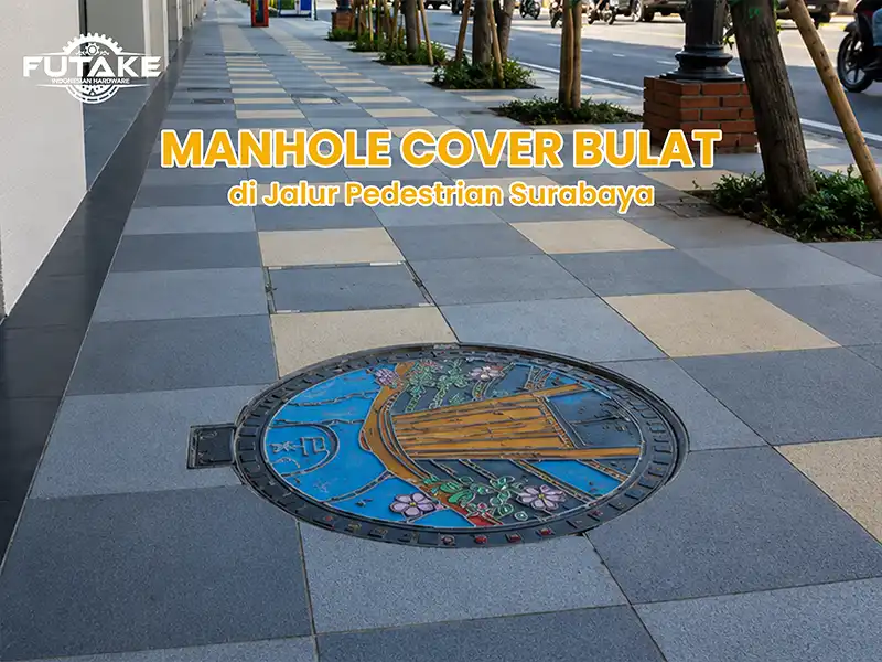 manhole cover bulat sudah terpasang di indonesia